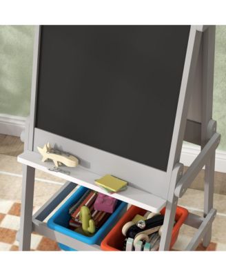 Double Sided Art Easel for Toddlers with board & Chalkboard