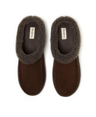 Men's Microsuede Moccasin Toe House Shoe Clog Slipper
