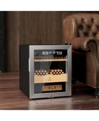 50L Electric Humidor, Cigar Humidor Cooler for 350 Cigars, Temperature and Humidity Control System