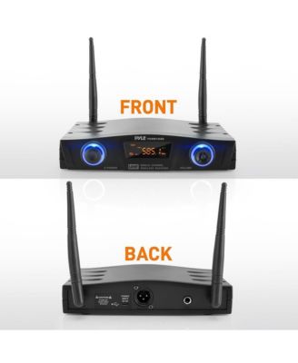 Wireless Belt-Pack Microphone System with USB Powered Receiver, Headset & Lavalier Microphones