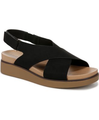 LifeStride - Women's Georgina Square Open Toe Slingback Platform Sandals