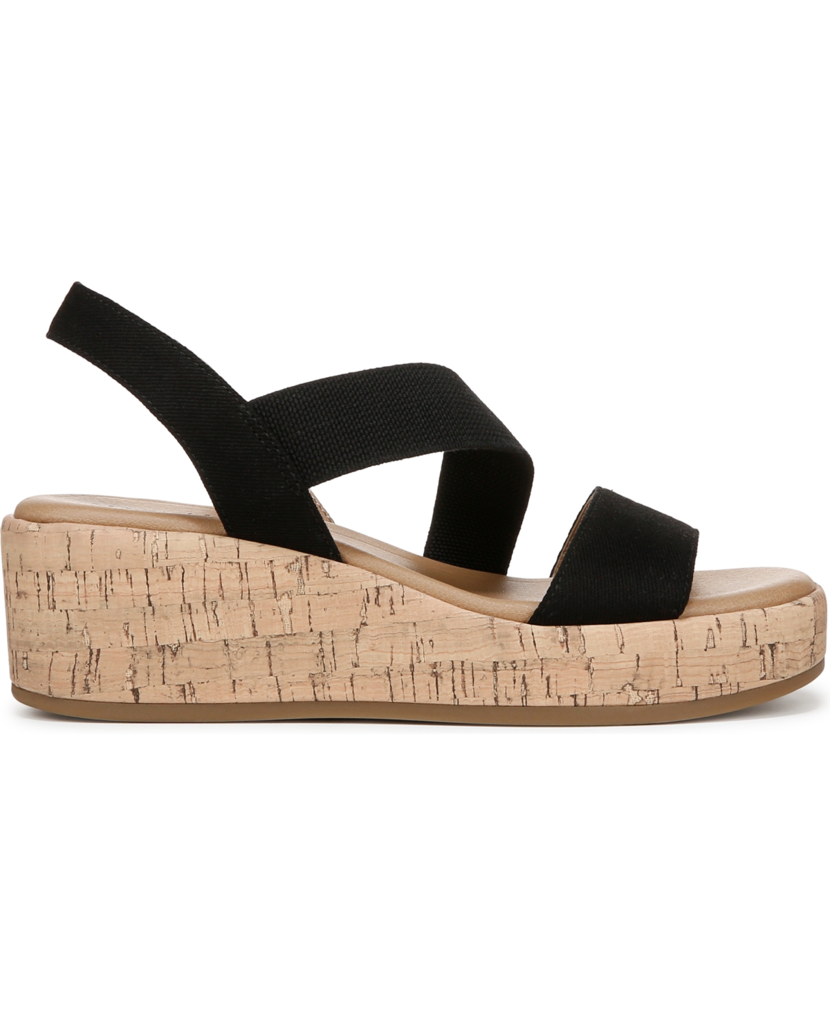 LIFESTRIDE WOMEN'S ODETTE SQUARE OPEN TOE WEDGE SANDALS 