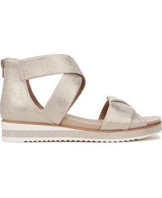 Women's Zoom Round Open Toe Crisscross Wedge Sandals