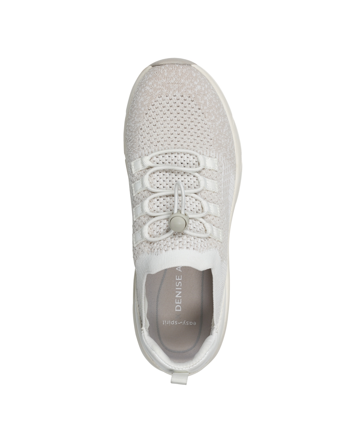 Shop Easy Spirit Women's X Denise Austin Astrid Knit Slip-on Sneaker In Taupe,white Multi