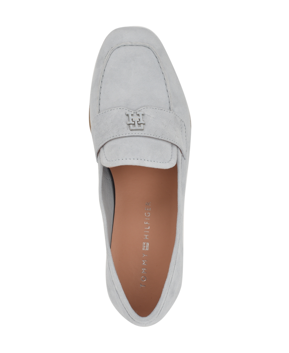 Tommy Hilfiger Razzi Loafer In Light Blue Suede