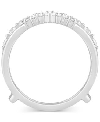Diamond Chevron Ring Guard Enhancer (5/8 ct. t.w.) in 14k White Gold