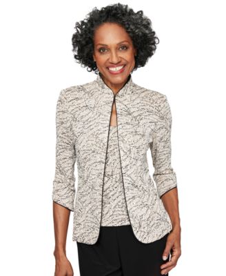 Alex Evenings - 2-Pc. Mandarin Jacket & Top