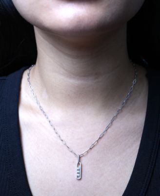 2-Pc. Set Diamond Oval Pendant Necklace & Matching Drop Earrings (1/2 ct. t.w.) in Sterling Silver, Exclusively at Macy's