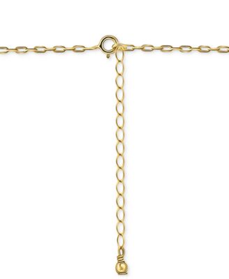 Cubic Zirconia & Rope Triple Ring Pendant Necklace in Sterling Silver & 18k Gold-Plate, 16" + 2" extender, Exclusively at Macy's