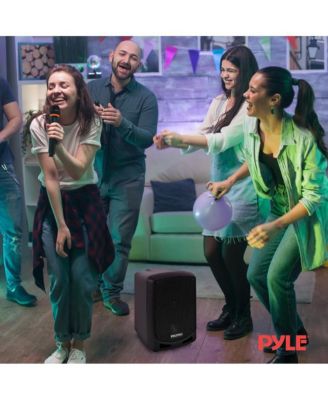  - Karaoke Sound System with Wireless Microphone, MP3/USB/SD & Rechargeable Battery-Compact & Portable Bluetooth PA Speaker