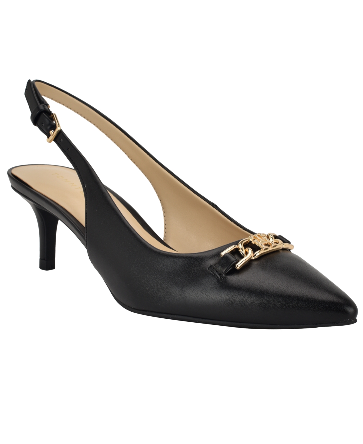Tommy Hilfiger Women's Tienna Slingback Pointed Toe Pumps In Black