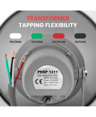 13.5" Indoor/Outdoor 50 Watt PA Horn Speaker with 70V Transformer