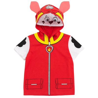 Toddler Boys Chase Skye Rubble Marshall Cosplay T-Shirt and Bike Shorts French Terry Outfit Set to