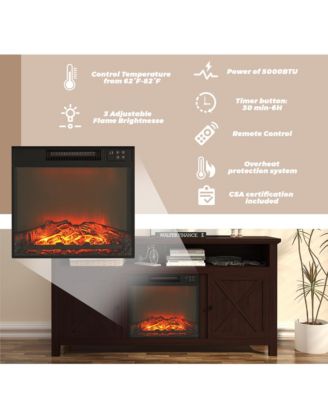 TV Stand Fits TVs up to 60 inches with Electric Fireplace