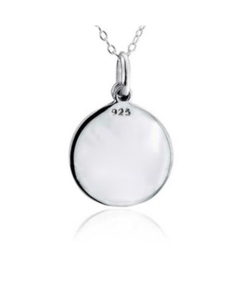 Spiritual Christian Eternal Circle Cross Pendant Necklace in Sterling Silver