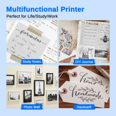 Nelko PM230 Mini Bluetooth Sticker Printer – Portable Thermal Printer with 3 Paper Rolls, Templates for Phone/Tablet – Easy Labeling Anywhere