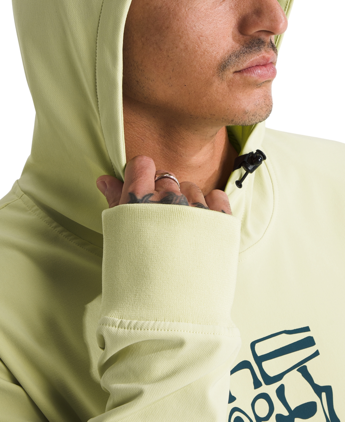 Shop The North Face Men's Tekno Logo Hoodie In Nettle