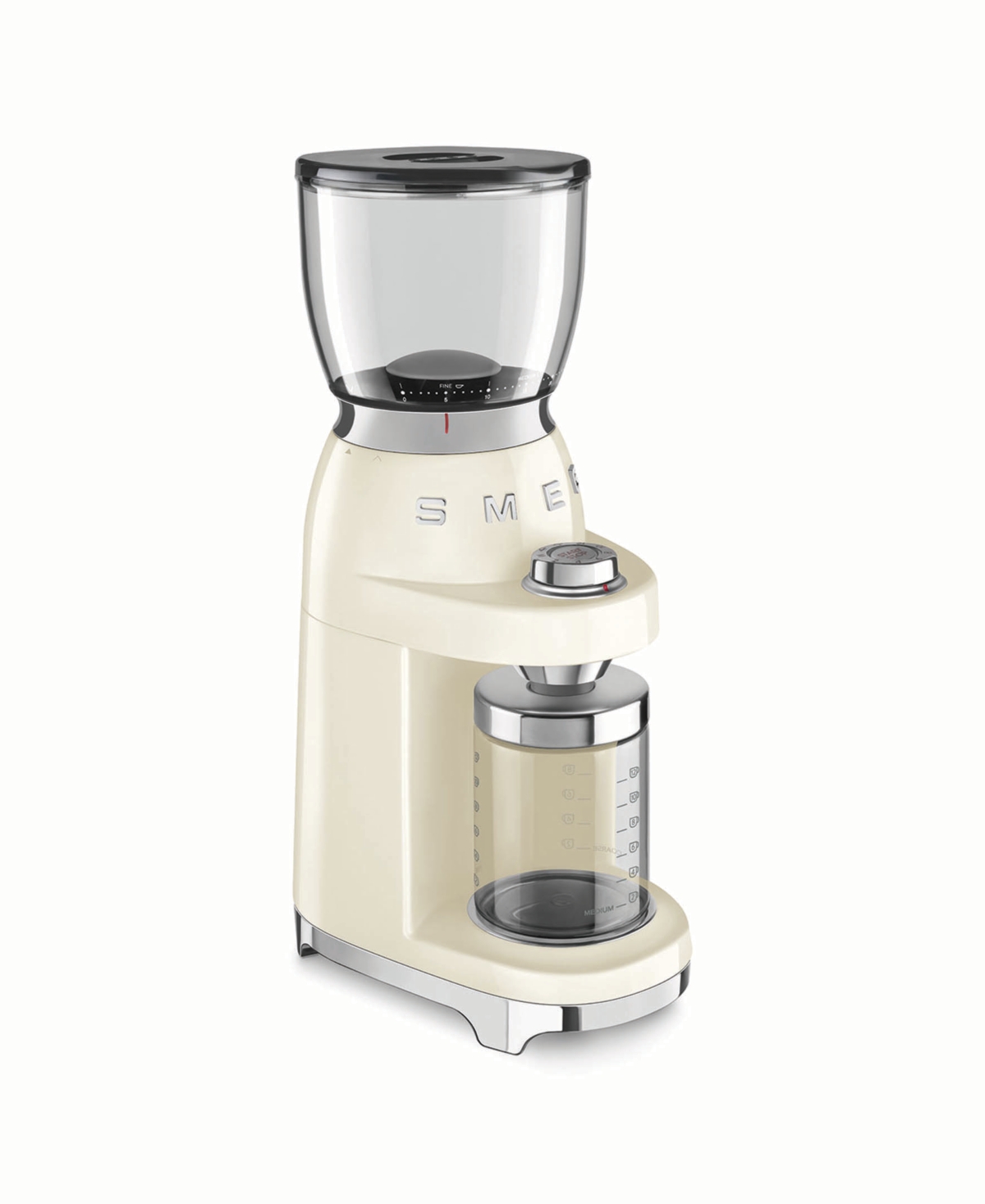 Smeg Off-white Retro-style Coffee Grinder In Cream