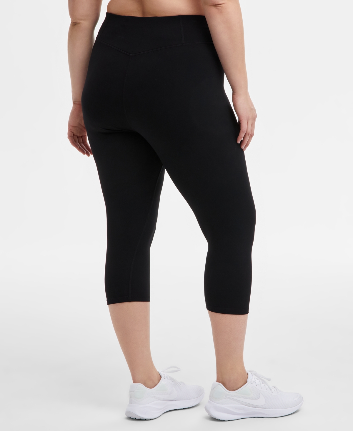 Id Ideology Women's Zig-zag-print Bike Shorts, Created For Macy's In Deep Black