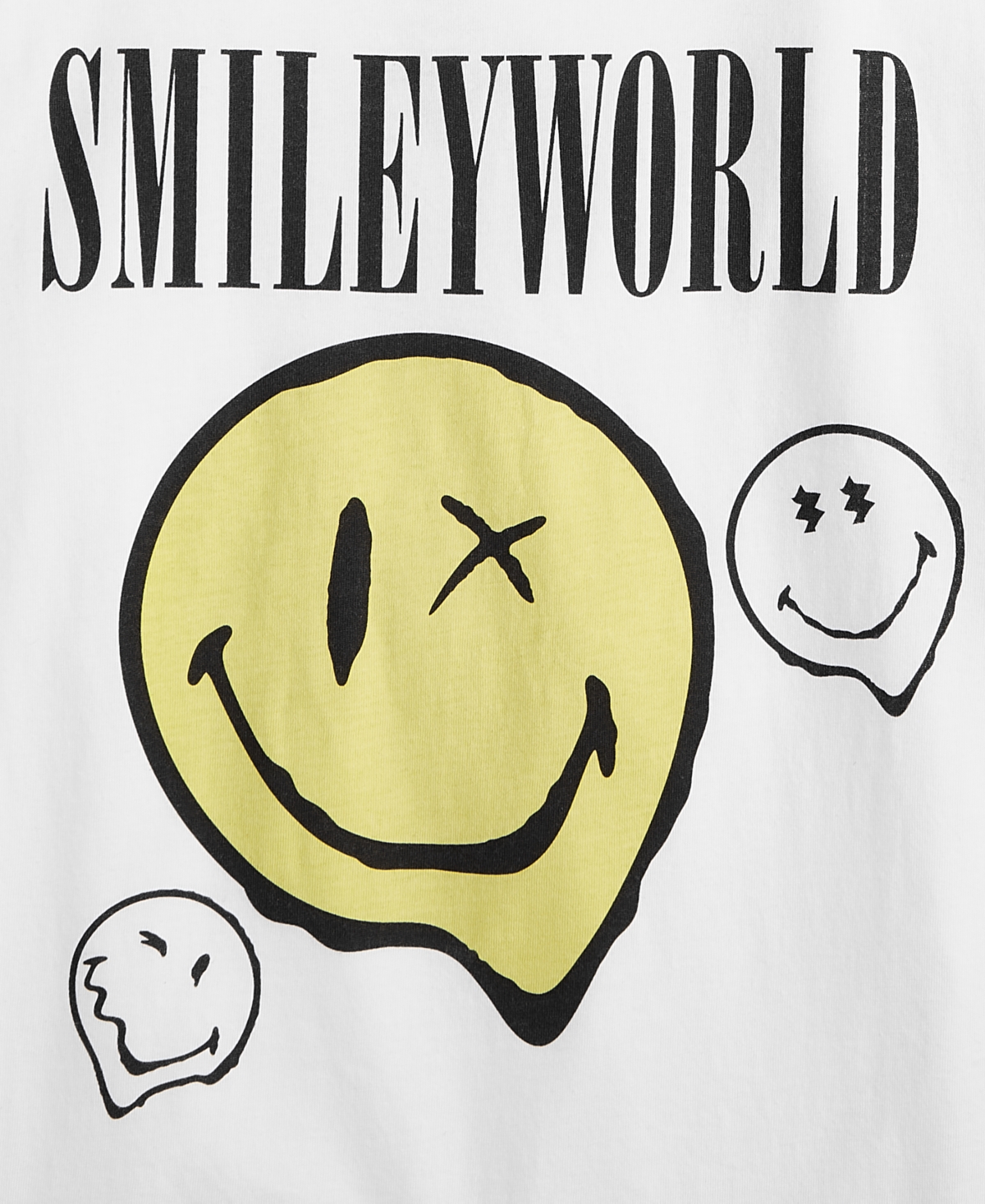 Grayson Threads, The Label Big Boys Smiley T-shirt In White