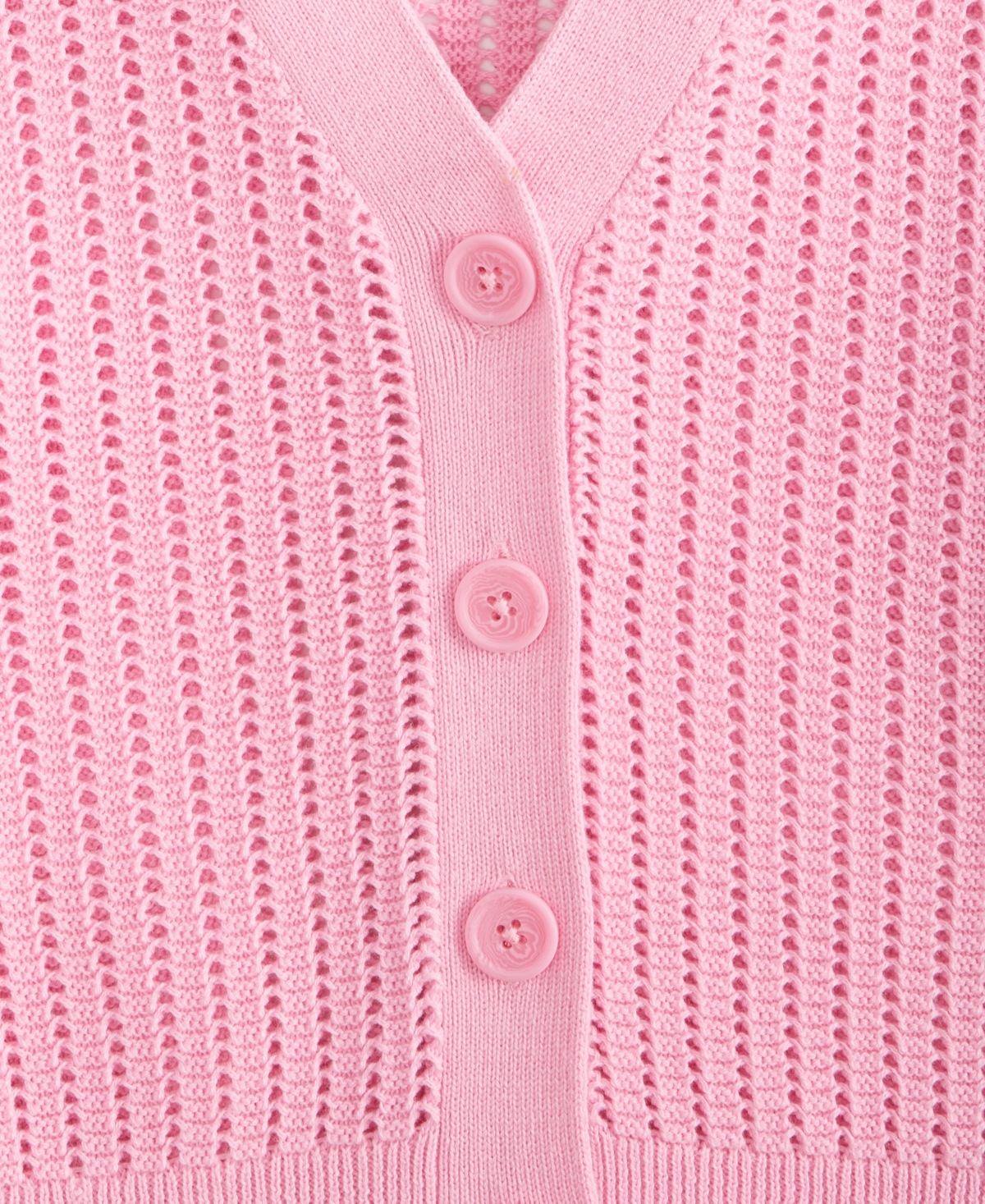 Epic Threads Kid Girl V-neck Button Cardigan, Exclusively At Macy's In Bonbon