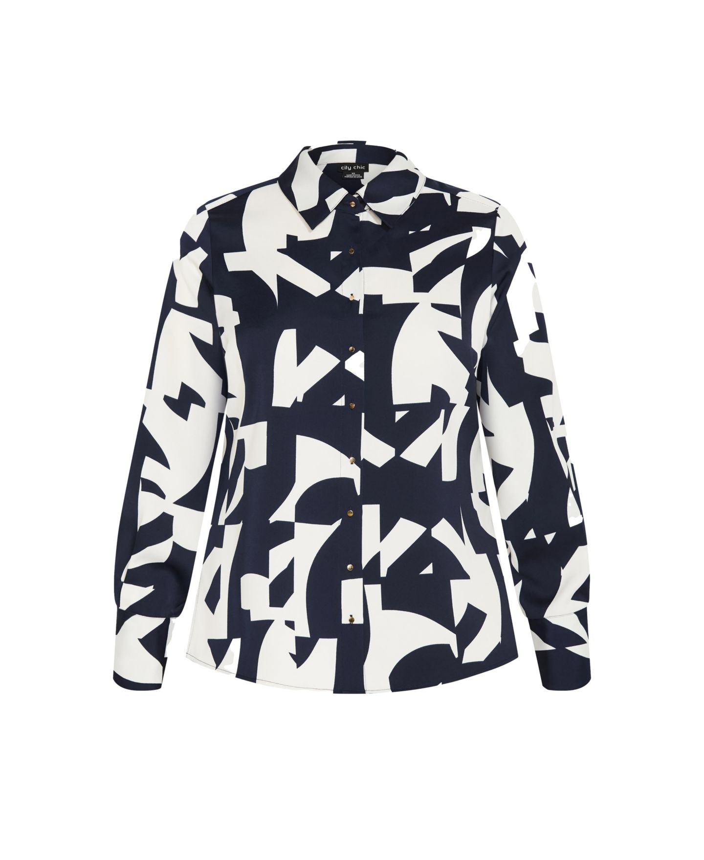 Женская рубашка CITY CHIC Enya Print, цвет: Geo Scarf — фото 3
