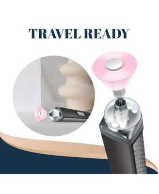 RECHARGEABLE SALON STYLE MANICURE SET WITH LED LIGHT