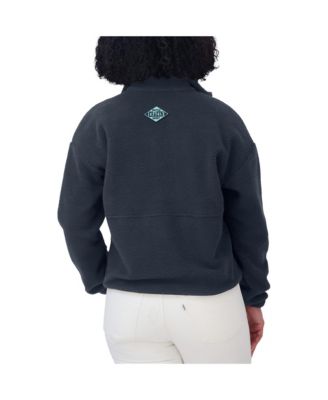 Women's Deep Sea Blue Seattle Kraken Polar Fleece Half-Zip Jacket