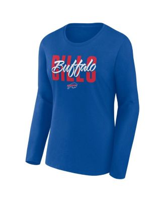 Women's Royal Buffalo Bills Grip Long Sleeve T-Shirt