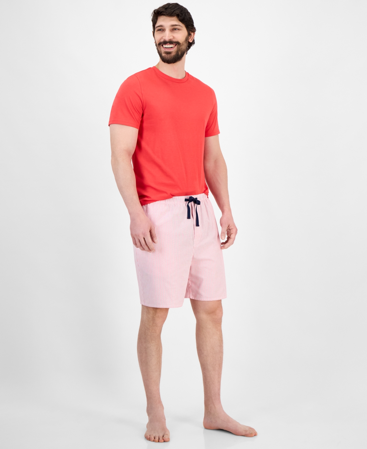 Men's Stripe Pajama Set, Exclusively at Macy's - Islnd Snst