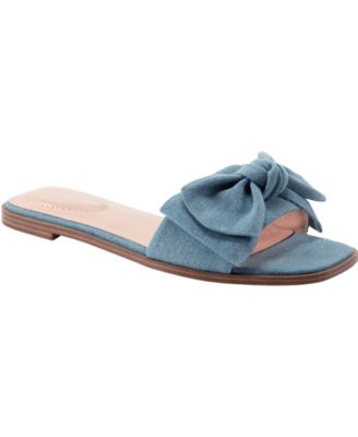 Women's Violeta Bow Flat Slide Sandals