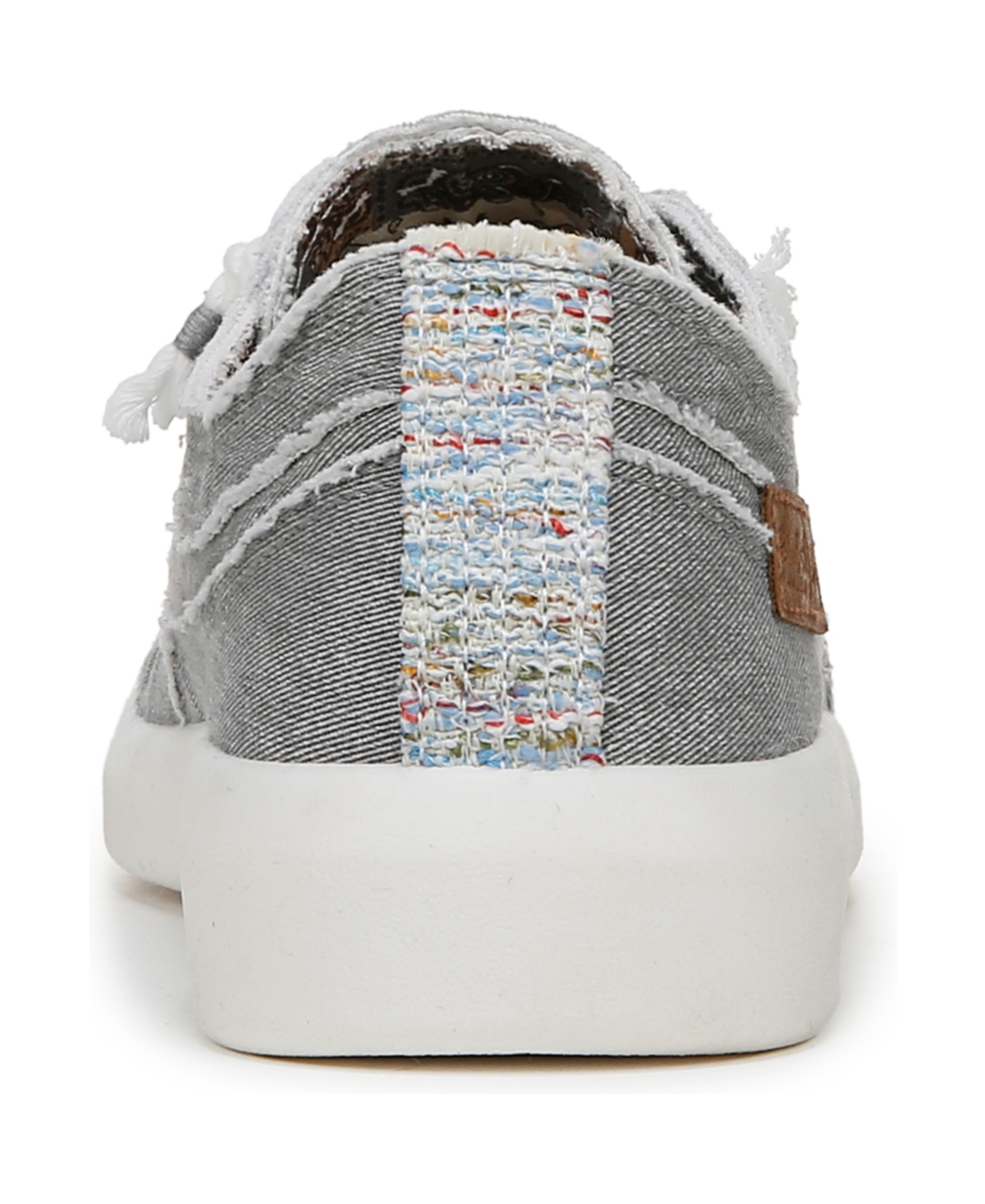 Blowfish Malibu Women's Beachside Round Toe Slip On Sneakers In Raindrop Grey Twill Fabric