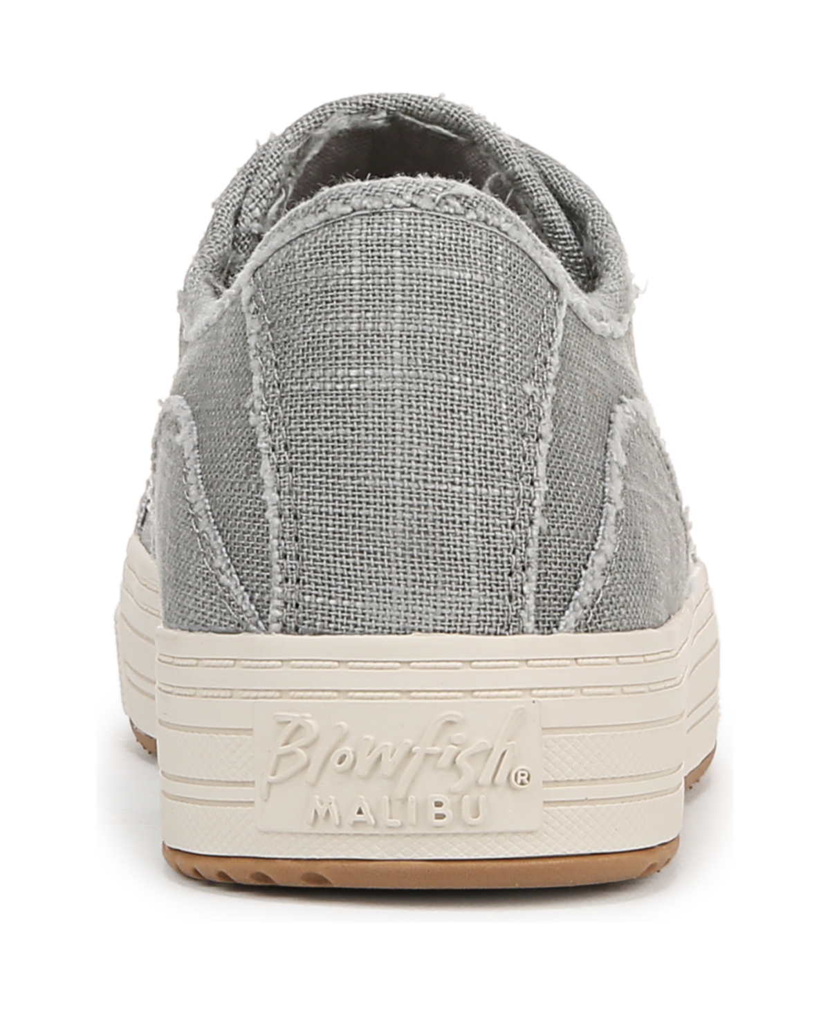 Shop Blowfish Malibu Women's Super Smile Lace Up Platform Sneakers In Fog Grey Canvas