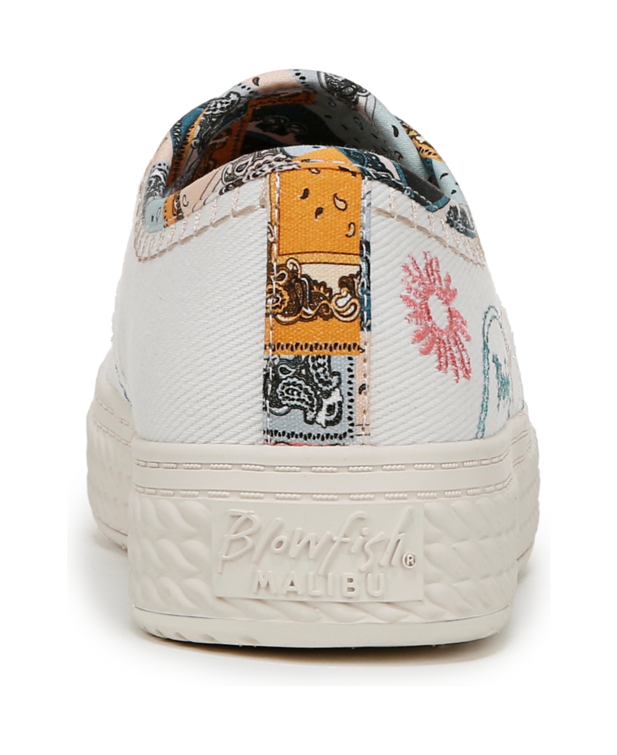 Shop Blowfish Malibu Women's Super Sweet Slip On Platform Sneakers In White Twill Fabric