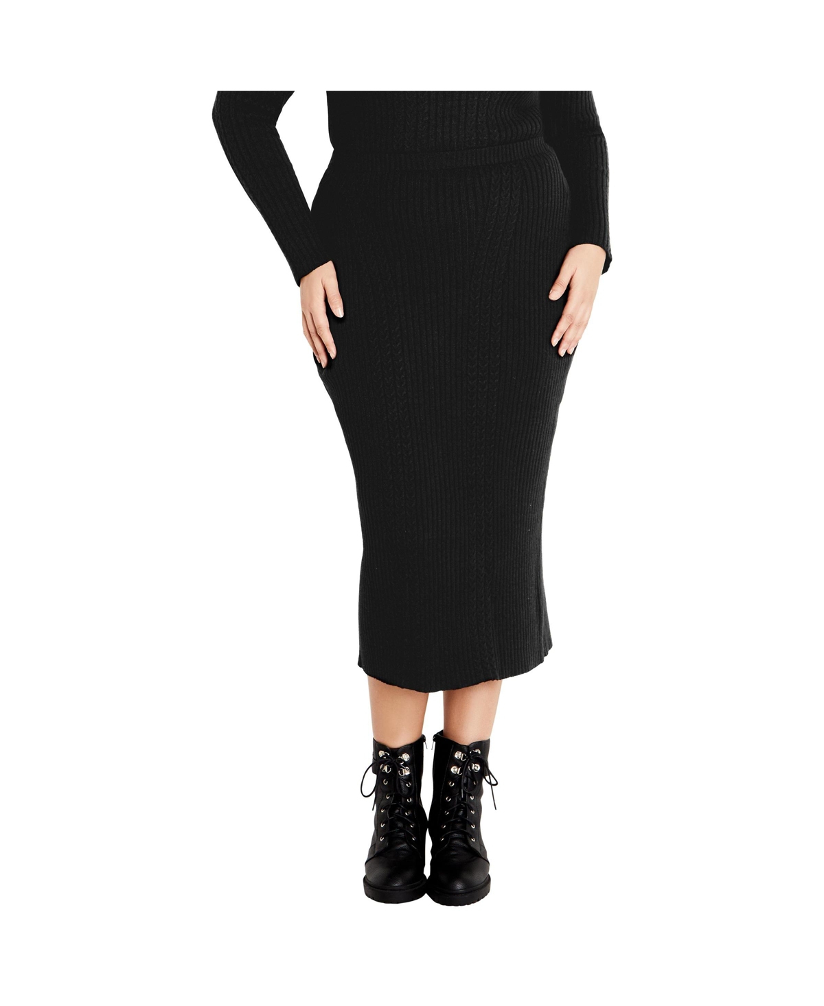 Plus Size Baylee Skirt - Black