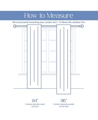 Madison Pinch Pleat Single Curtain Panel with Hooks and Rings, 38"X84"