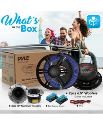 6.5'' Three-Way Component Speaker System, 150W, Black