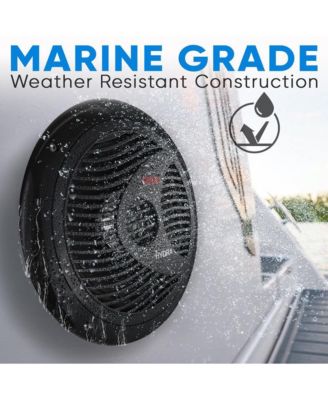 8" Waterproof Marine Component Speakers - 180 Watt, Black