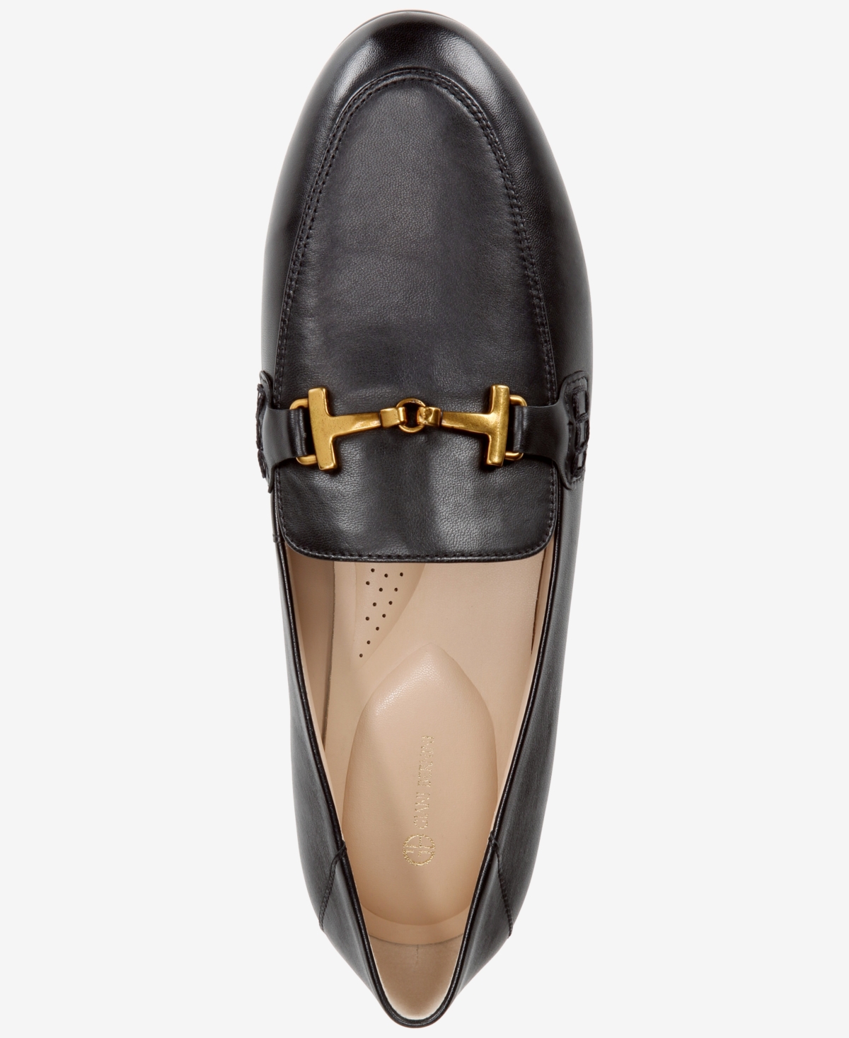 Giani Bernini Women's Beckhamm Memory Foam Slip On Loafers, Created For Macy's In Black Leather