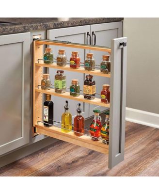 3" Pullout Shelf Organizer Rack for Cabinet Base Filler, 438-BC-3C