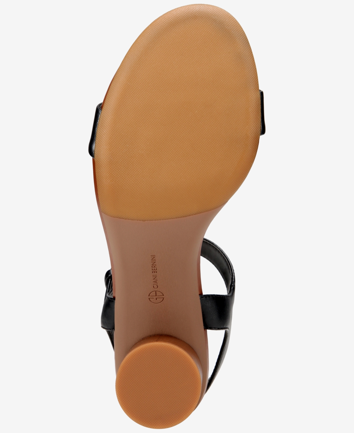 Giani Bernini Women's Hadleyy Memory Foam Cylinder Stacked Block Heel Dress Sandals, Created For Macy's In Black