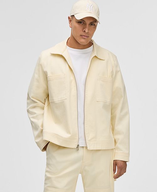 alfani Mode of One Men's Regular-Fit Stretch Twill Utility Jacket Exclusively at Macy's Men's Fashion & Accessories
