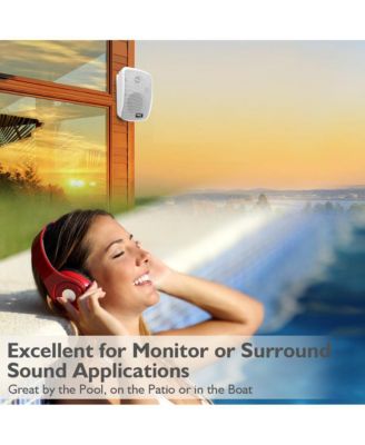 6.5” Bluetooth Wireless Waterproof Speakers - 800W Max Power, 2-Way Full Range Stereo Sound, Marine Grade, Indoor/Outdoor Use