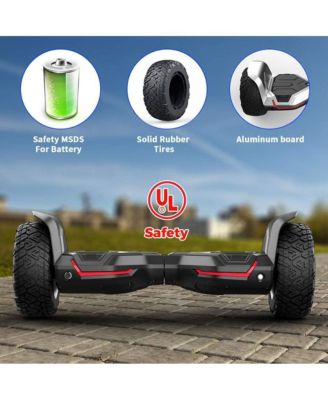 Warrior 8.5 inch Off Road All Terrain Smart G2 Hoverboard with Bluetooth Speaker and Led Lights, Self Balancing Hoverboards for Kids & Adults UL2272 Certified