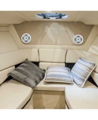 6.5" Water-Resistant Rated Marine Speakers with Wireless RF Streaming Support (Supplemental Speakers for Model: 'PLMRF65MW')