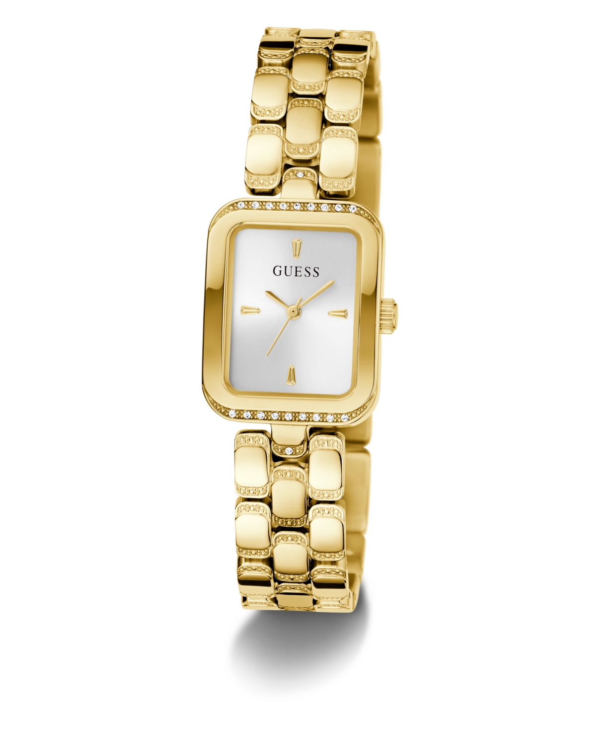 Guess Women's Analog Gold Tone Steel Watch, 22mm In Gold Tone