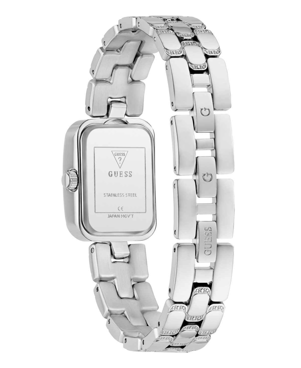Женские часы GUESS с серебристым стальным браслетом, 22 мм — фото 4