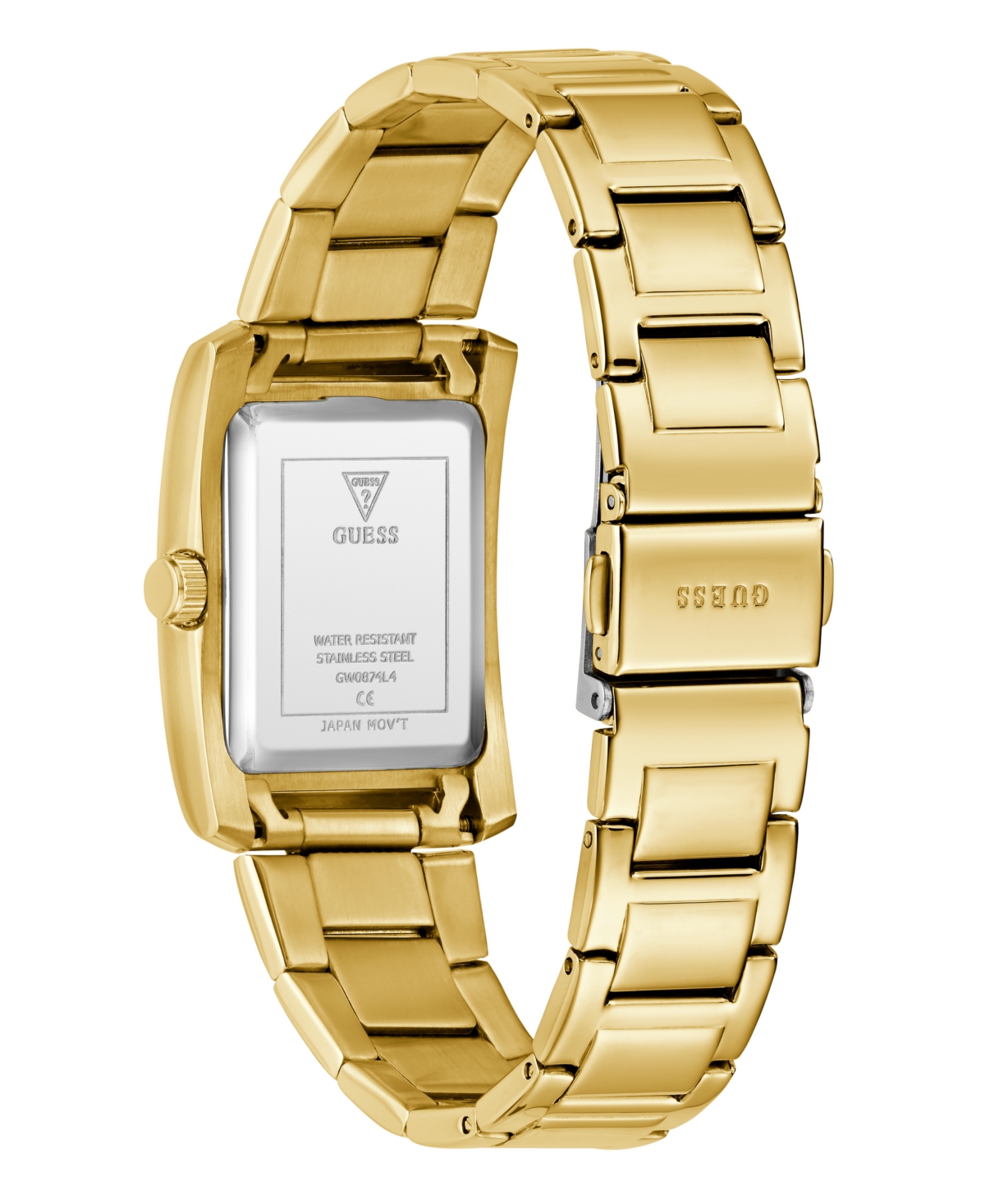 Guess Women's Analog Gold Tone Stainless Steel Watch, 27mm In Gold Tone