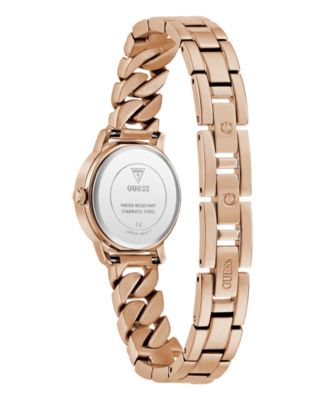 Women's Analog Rose Gold Tone Steel Watch, 25mm