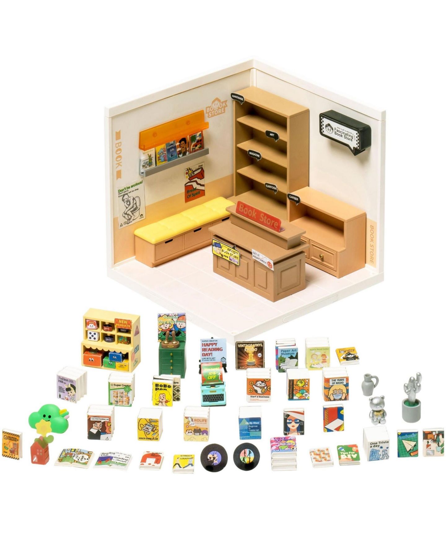 Детские игрушки Robotime 3D Puzzles Plastic House Building Set Toy DIY Miniature Dollhouse Playset Gifts for Teens Adults, Multicolor, 6.40"7.10"6.00 — фото 2